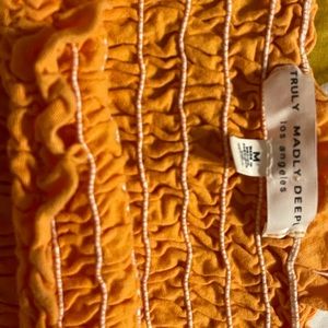 Urban Outfitters Orange Crop Top